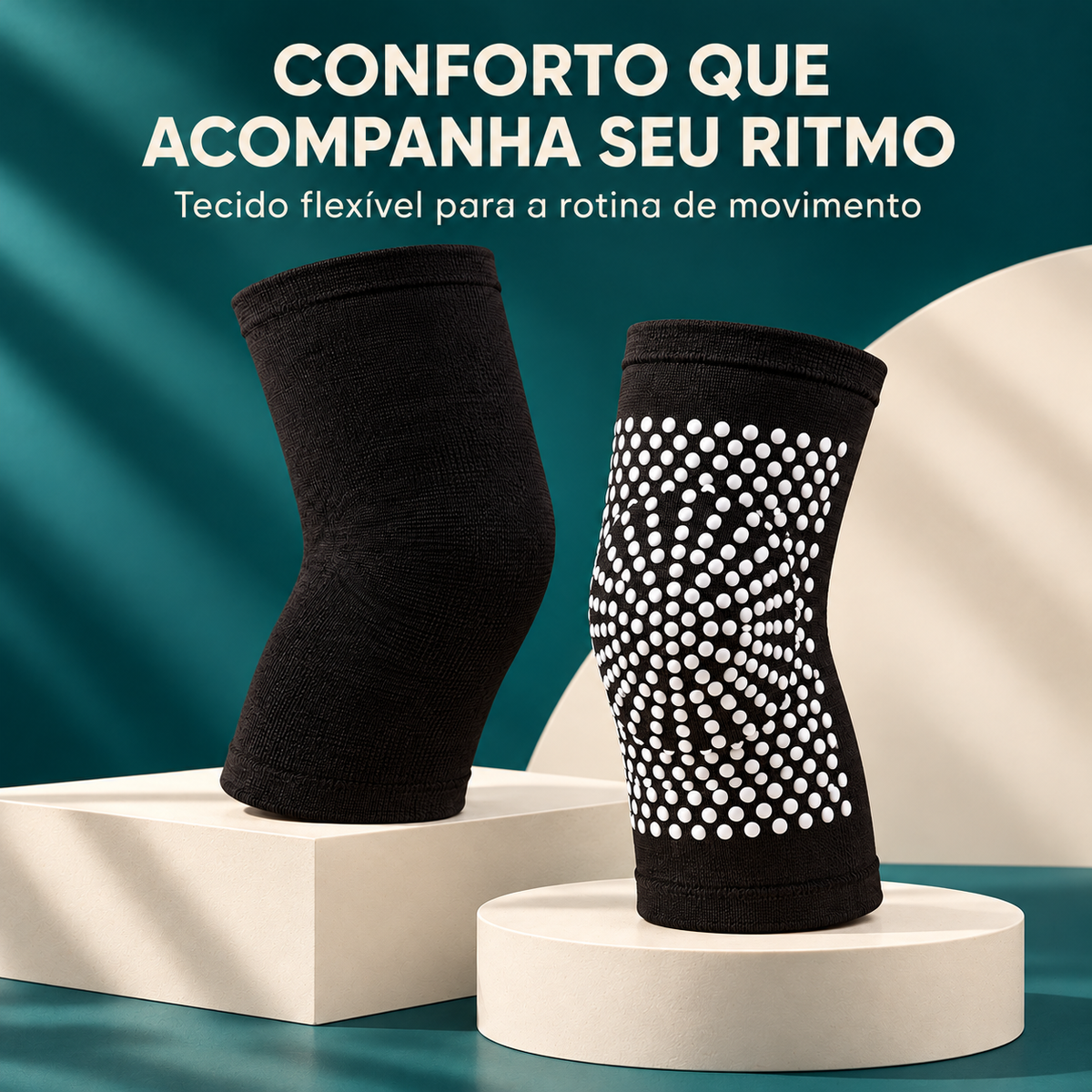 Tecido flexível para acompanhar a rotina de movimento