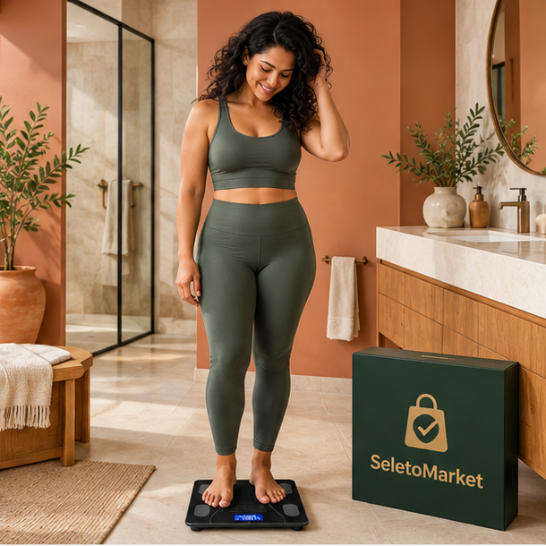 Balança Digital Inteligente com Bluetooth, App e Bioimpedância
