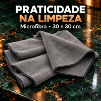 Visual de marketing para pano de microfibra de 30 por 30 centímetros