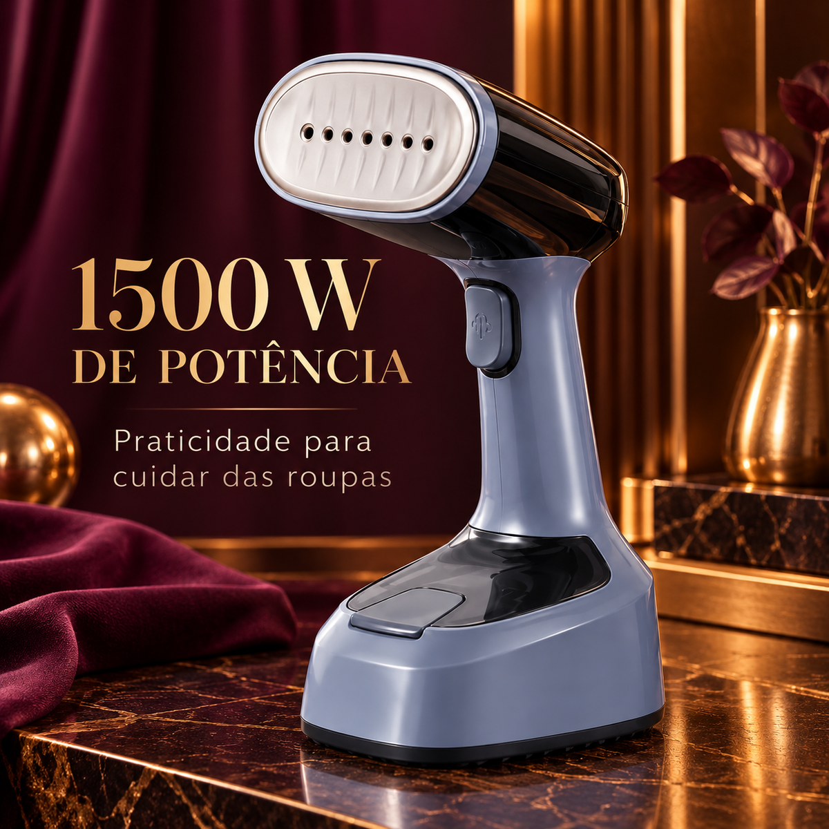 Vaporizador SeletoMarket com destaque para 1500 W de potência
