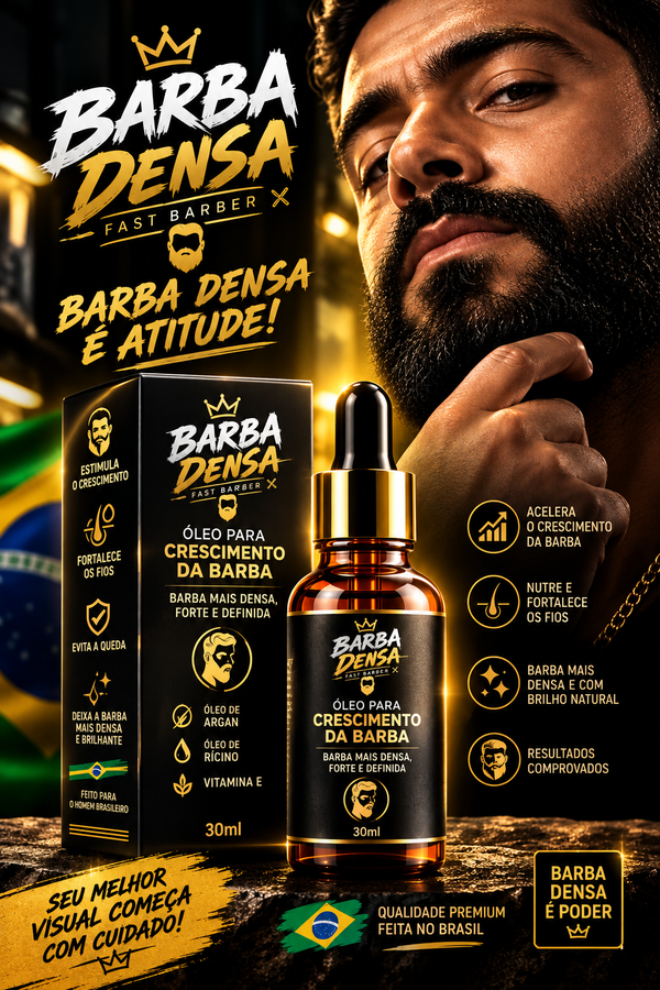 Óleo para barba Barba Densa 30 ml com caixa
