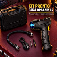 Kit com estojo, cabo, mangueira e bicos adaptadores