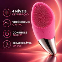 Quatro níveis de vibração, controle simples e recarga USB