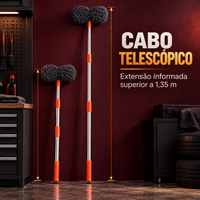 Manche telescópico da escova automotiva