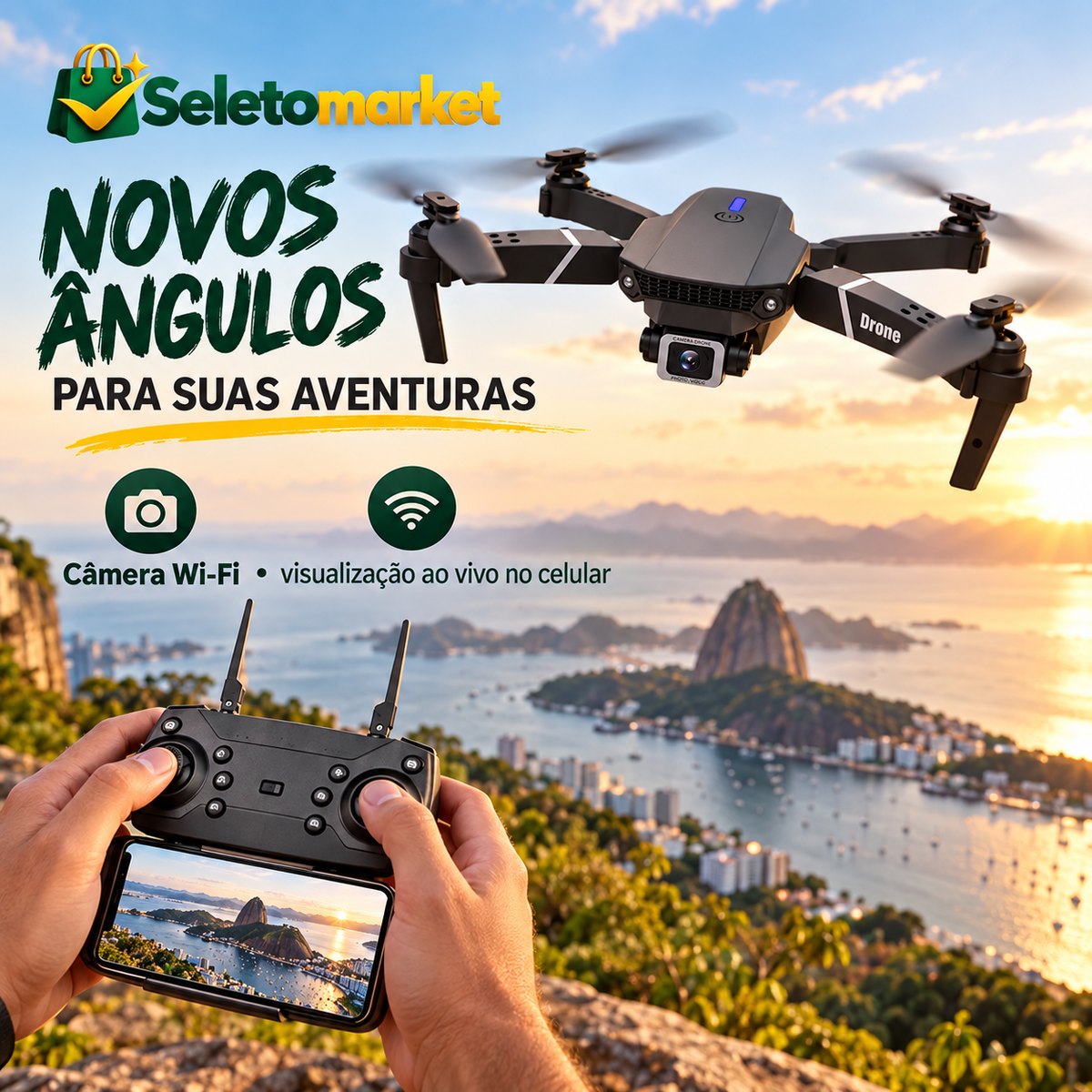 Função Wi-Fi e visualização pelo celular