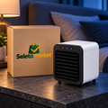 Mini Climatizador USB-C Recarregável com Névoa e Reservatório 330 ml