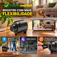 Recursos de gravação, visão noturna e detecção de movimento