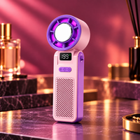 Mini ventilador portátil Kryolux rosa e violeta