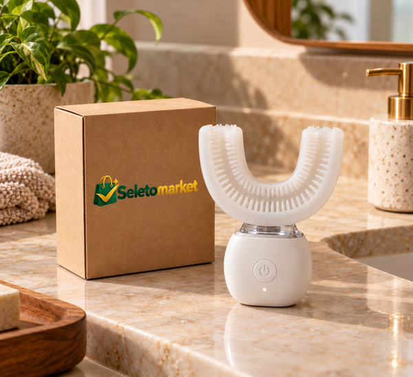 Escova dental elétrica em U com caixa SeletoMarket
