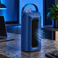 Mini climatizador portátil AirZen na cor azul