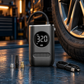 Mini Compressor de Ar Digital Recarregável com Luz LED