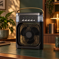 Mini Ventilador Umidificador USB Portátil com Reservatório e Alça
