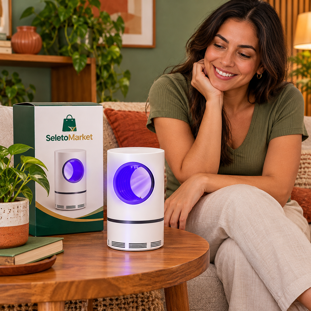 Armadilha UV para Mosquitos com Luz Violeta e USB 5 V – Compacta