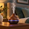 Umidificador e Difusor de Aromas USB com LED de 7 Cores – 300 ml