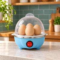 Cozedor elétrico de ovos azul, opção de cor