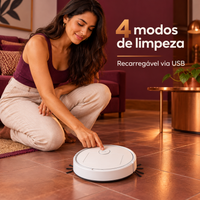 Quatro modos de limpeza e recarga USB