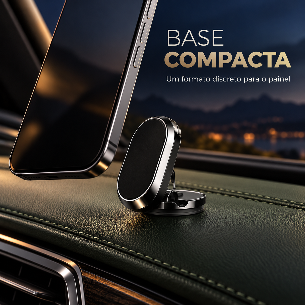 Base compacta do suporte magnético para painel