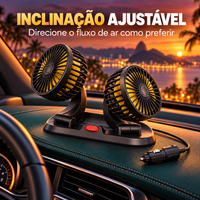 Inclinação ajustável das saídas de ar